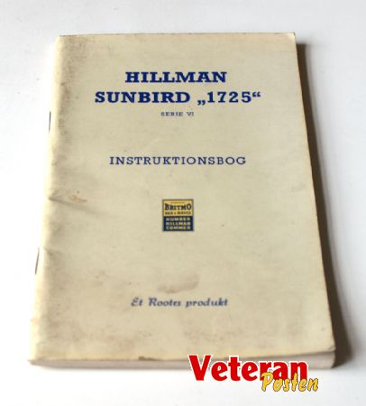 Hillman imp 1963 og  Sunbird '65 instruktionsbger